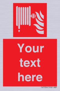 Custom Fire hose reel Sign